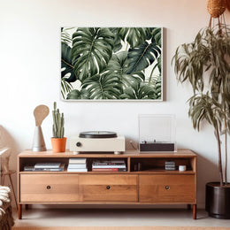 Lush Tropical Leaves Poster