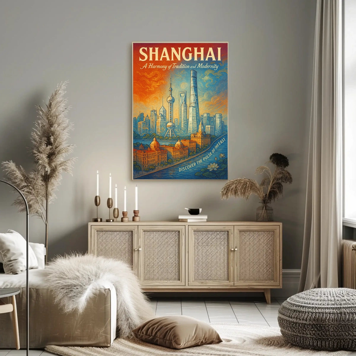 Shanghai A Harmony of Tradition and Modernity Poster