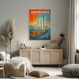 Shanghai A Harmony of Tradition and Modernity Poster