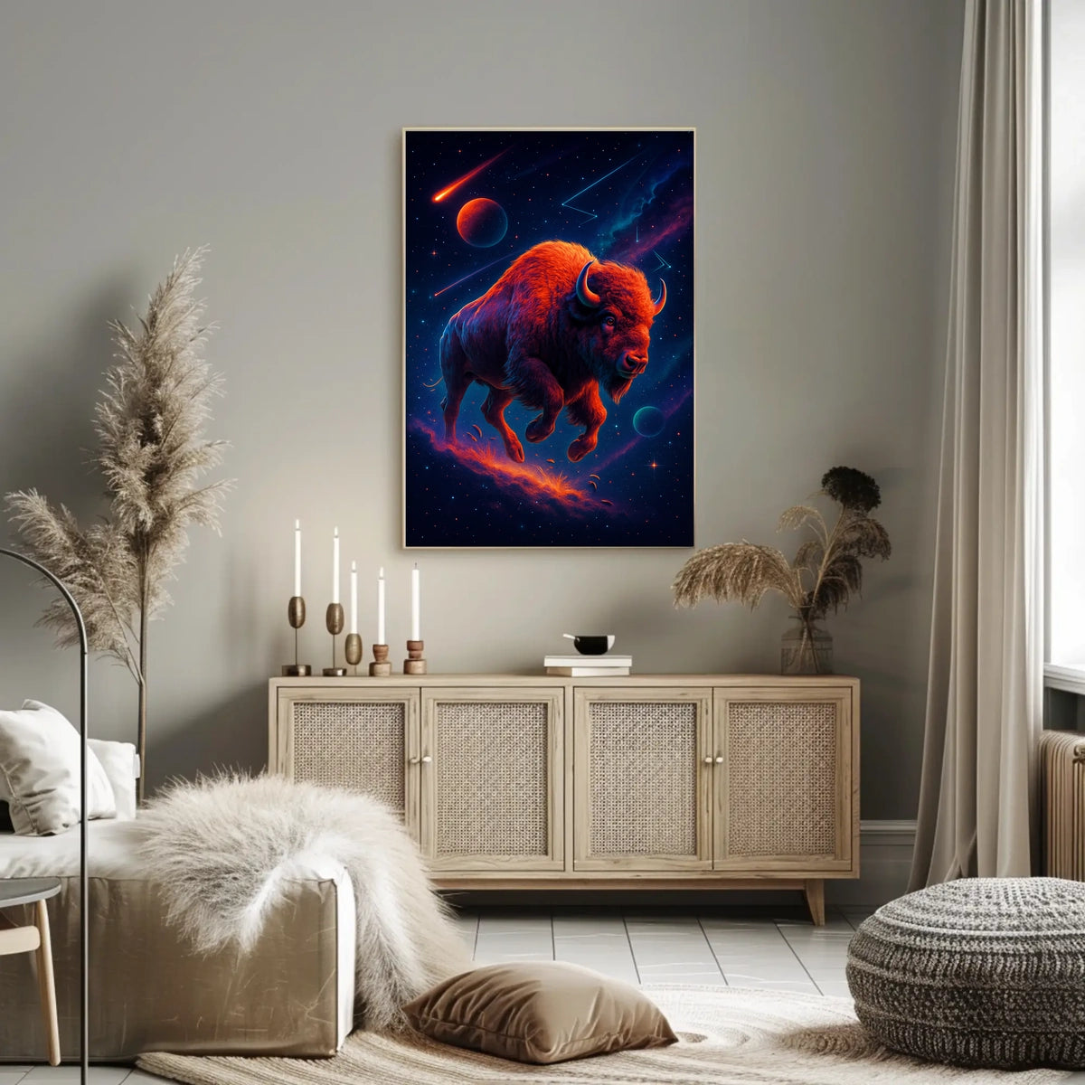 Cosmic Bison Odyssey Poster