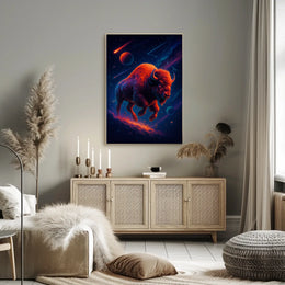Cosmic Bison Odyssey Poster