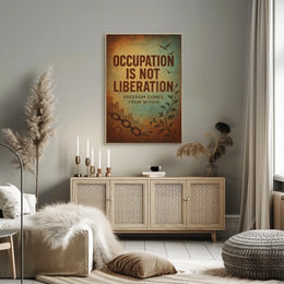 Liberation and Freedom Vintage Art Poster Print