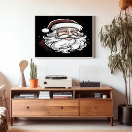 Jolly Santa Claus Illustration Poster