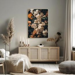 Floral And Fungal Harmony Wall Art Print