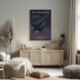 SR-71 Blackbird Speed and Altitude Mastery Poster
