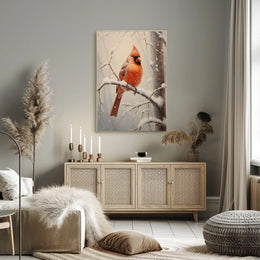 Winter Cardinal Poster
