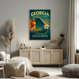 Georgia The Heart Of The South Poster