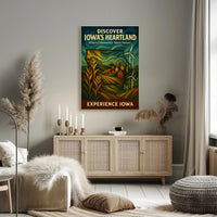 Iowa Tourism: Nature and Community, Travel Poster