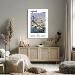 Baghdad Skyline Fusion Urban or Cityscape Poster PosterGoat