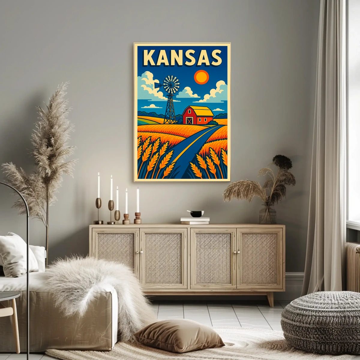 Kansas Countryside Poster