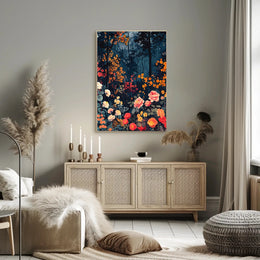 Enchanted Forest Blooms Wall Art Print