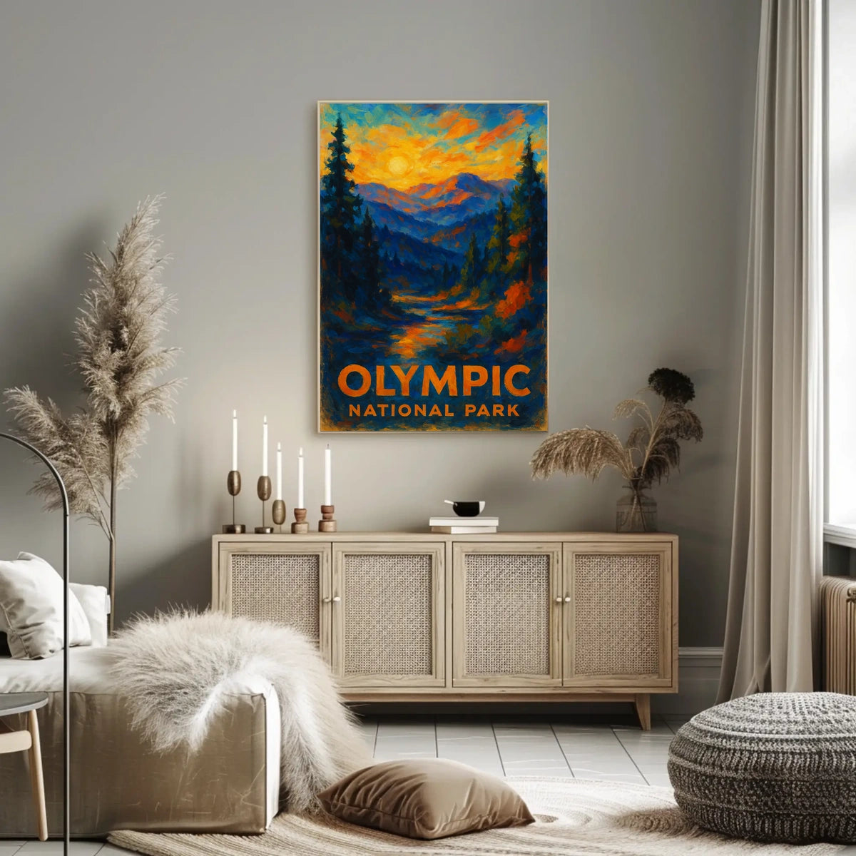 Olympic National Park Poster Landscape Wall Art 18x24
