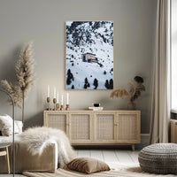 Weisshorn Alpine Serenity: Snowy Mountain Landscape Poster