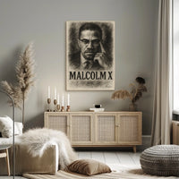 Malcolm X Portrait Poster