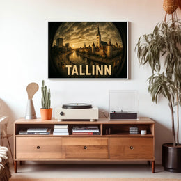 Tallinn at Dusk Poster
