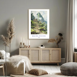Machu Picchu Journey: Serene Beauty Travel Poster PosterGoat