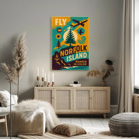 Fly to Norfolk Island Poster