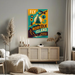 Fly to Norfolk Island Poster