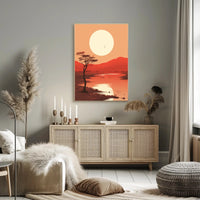 Tranquil Sunset Over The Savannah Poster