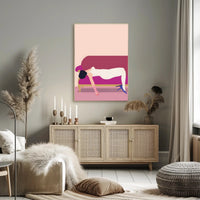Reclined Elegance Scenic Wall Art Print for Decor