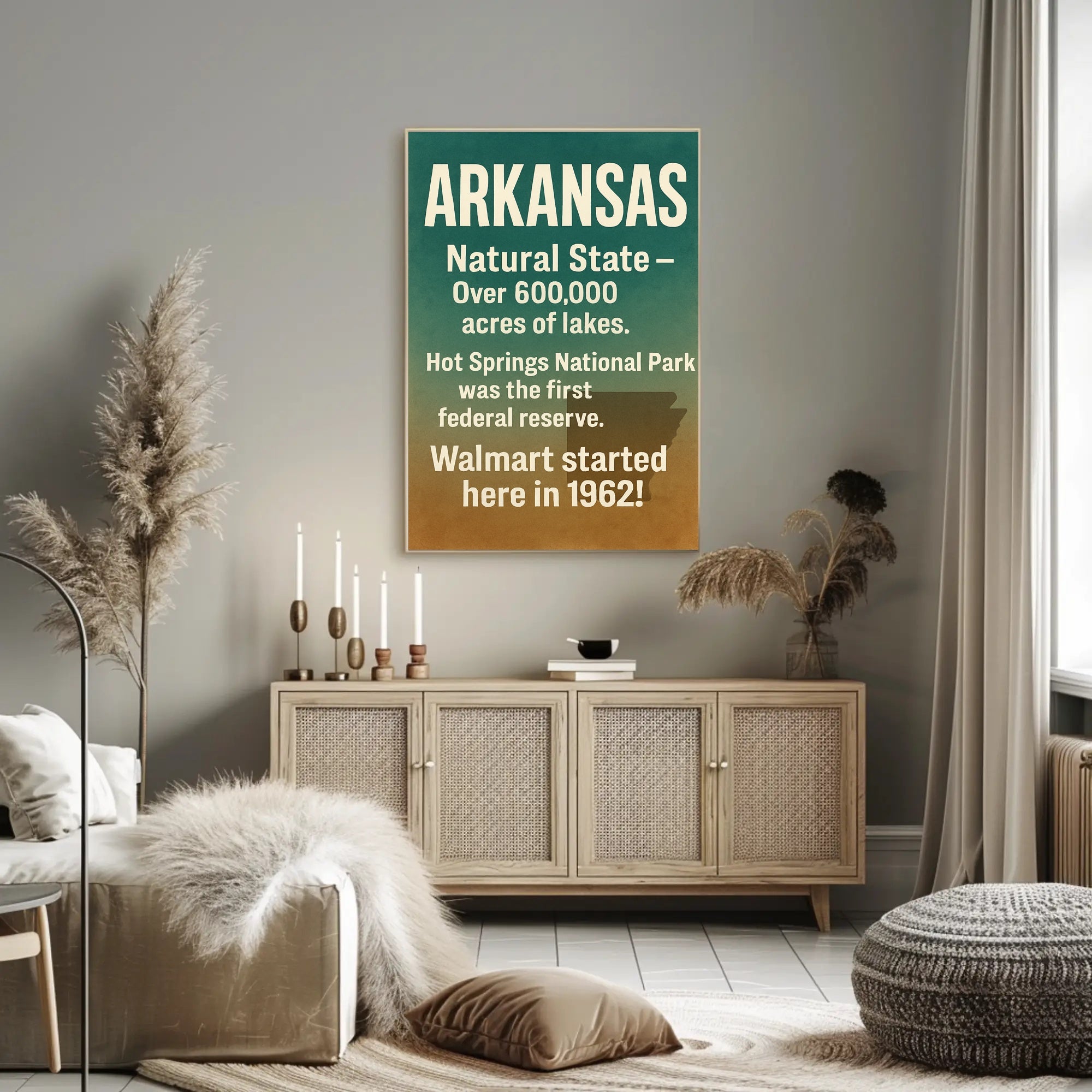 Arkansas The Natural State Poster