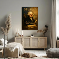 John Adams Vintage Patriotic Historical or Presidential Poster PosterGoat