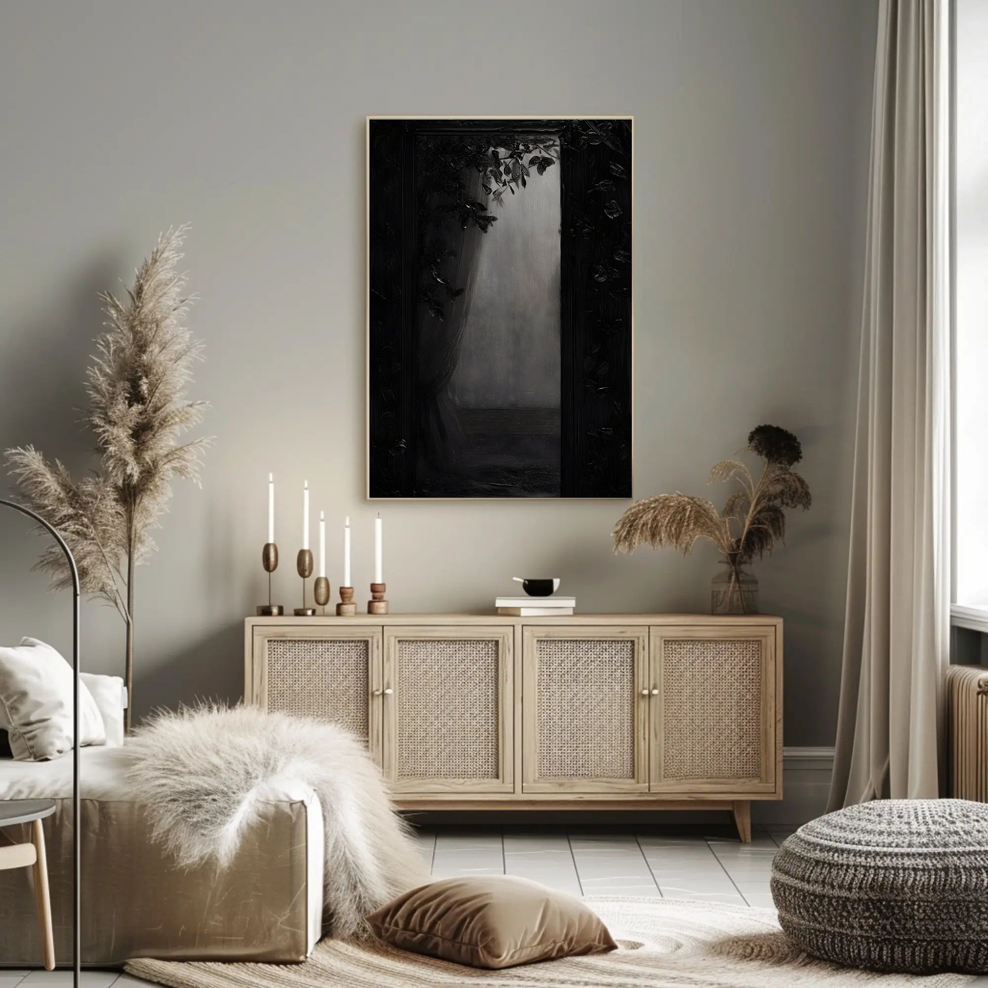 Gothic Mystery Window Art Poster - Abstract or Artistic Poster PosterGoat