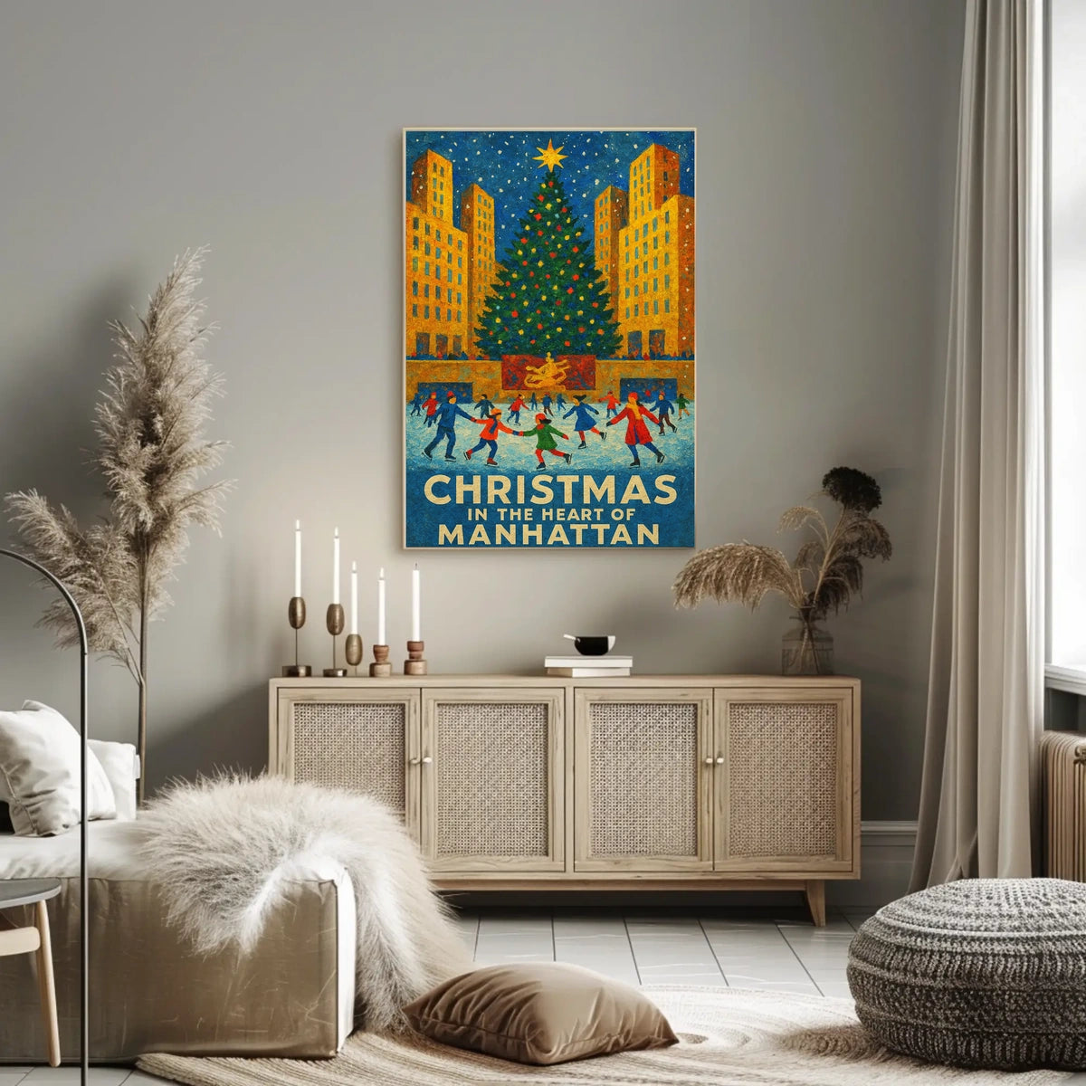 Christmas In Manhattan Poster