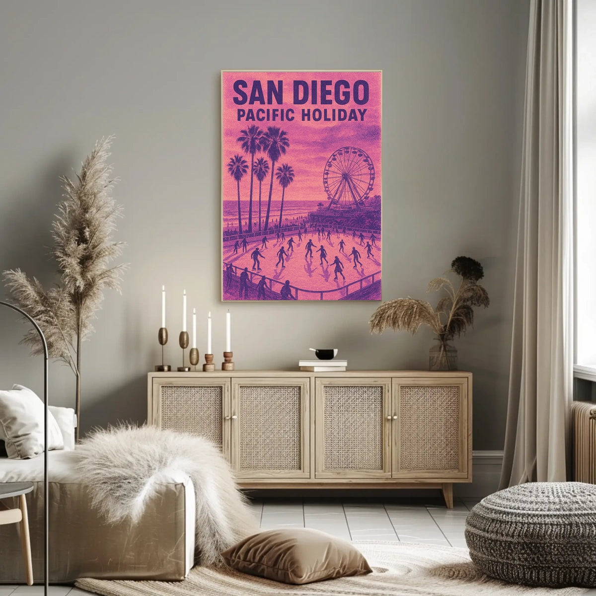 San Diego Pacific Holiday Poster