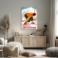 Winter In Switzerland Poster