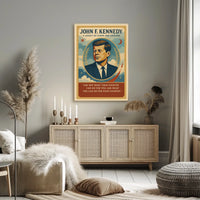 JFK Vintage Poster: Visionary Leadership and Legacy