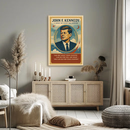 JFK Vintage Poster: Visionary Leadership and Legacy