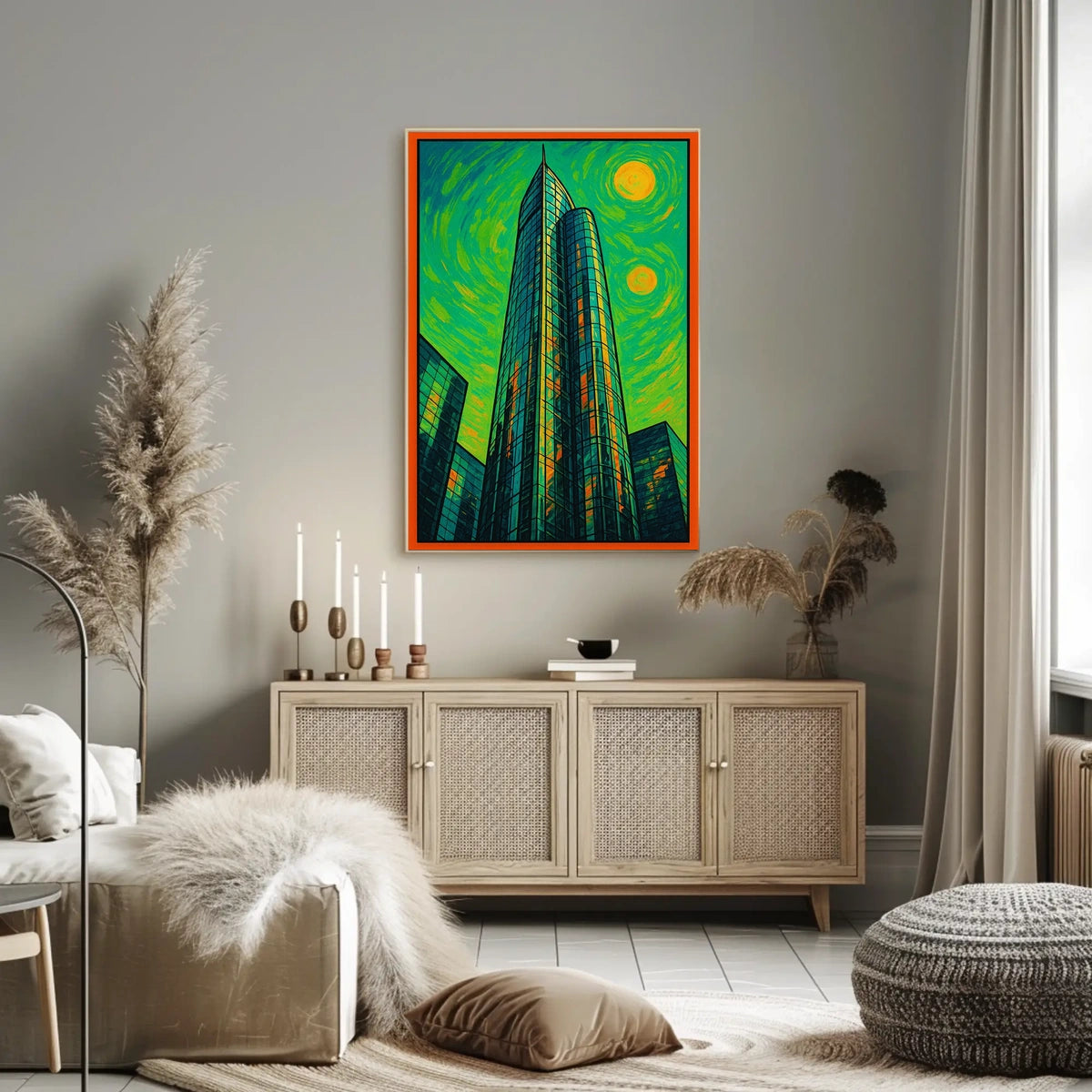 Abstract Urban Skyline Poster
