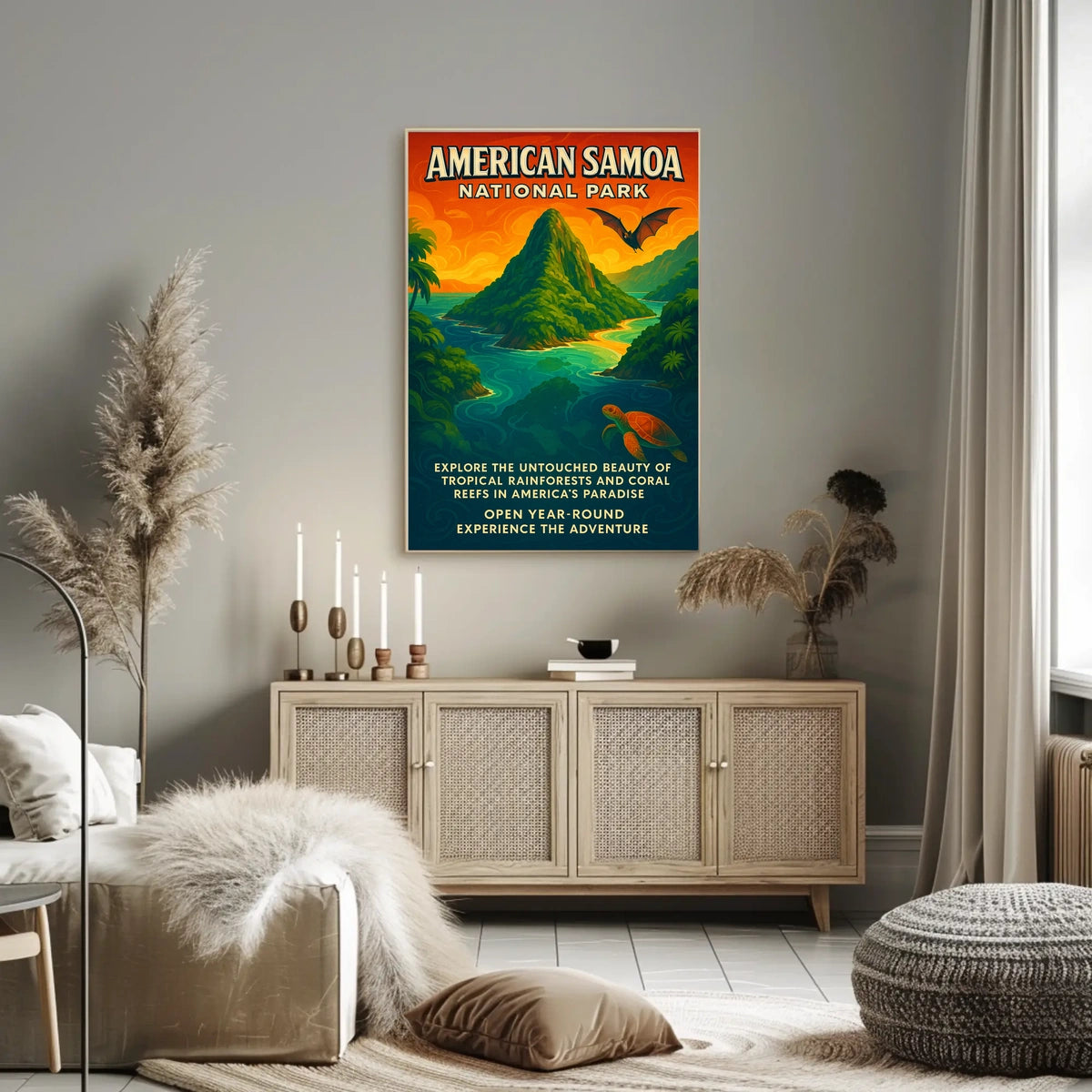American Samoa National Park Adventure Poster Print