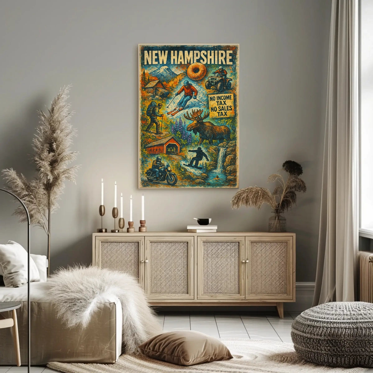 New Hampshire Adventure Poster