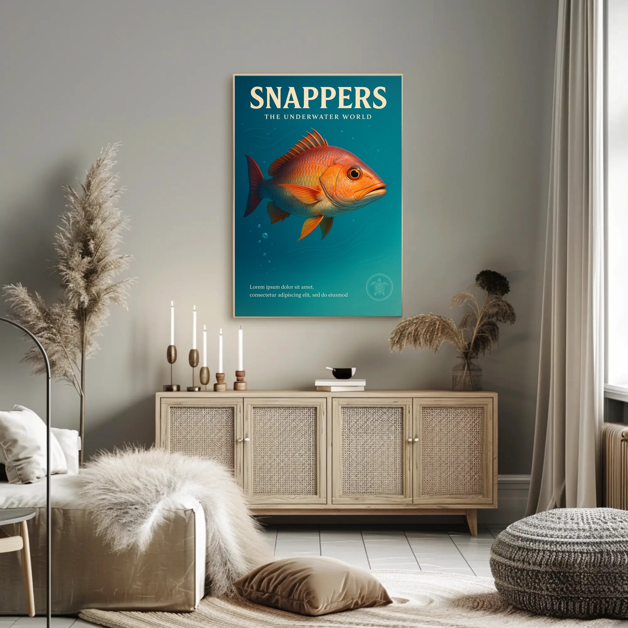 Snappers The Underwater World Poster PosterGoat