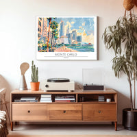 Monte Carlo Cityscape Poster PosterGoat