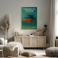 Firemouth Cichlid A Jewel of the Aquatic World Poster PosterGoat