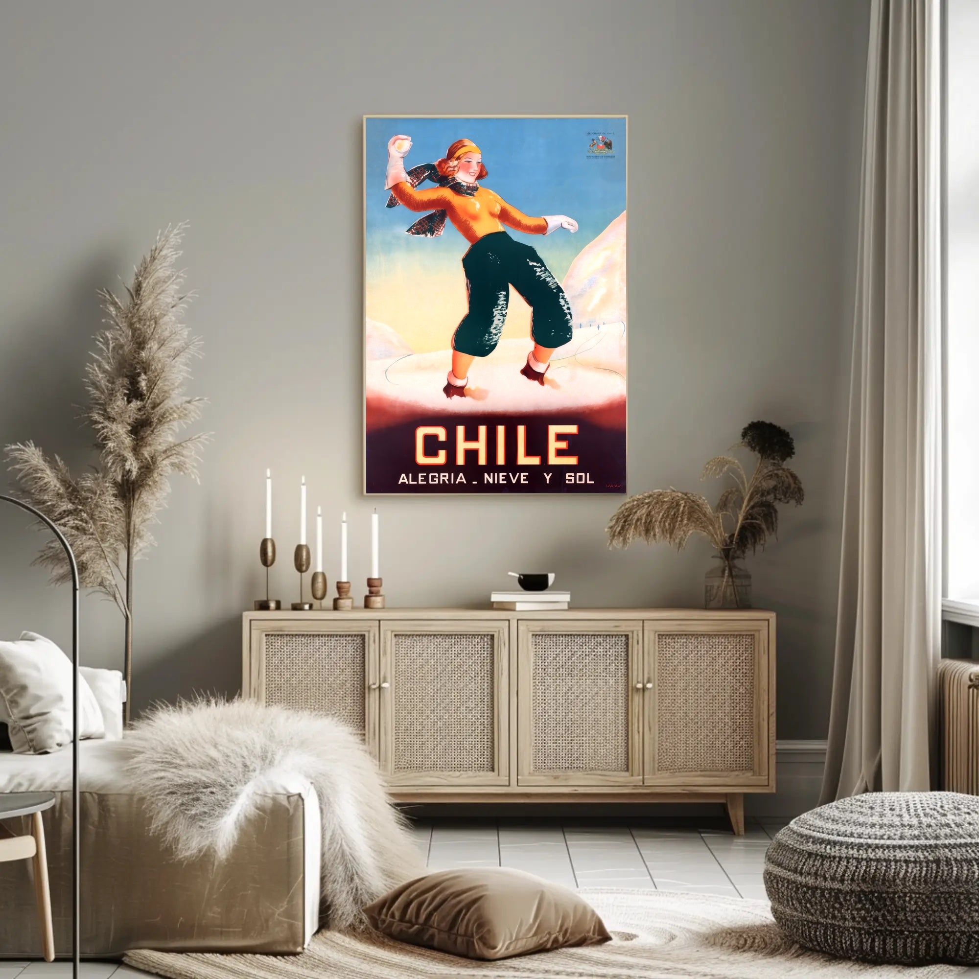 Chile: Joy, Snow, and Sun Poster PosterGoat