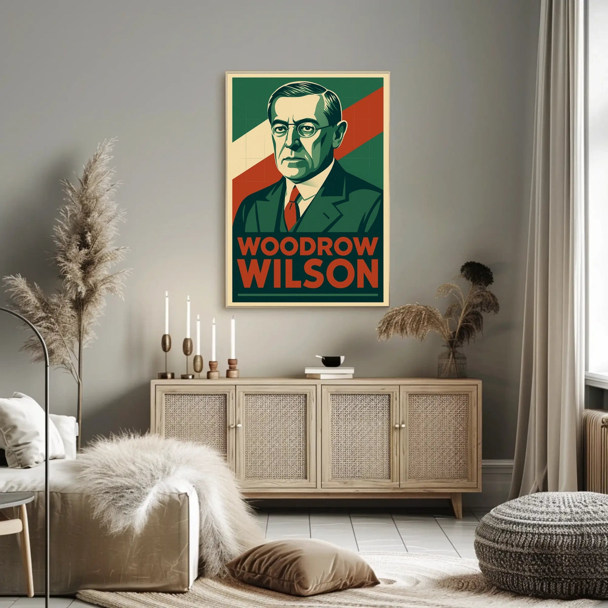 Woodrow Wilson Vintage Ads Poster
