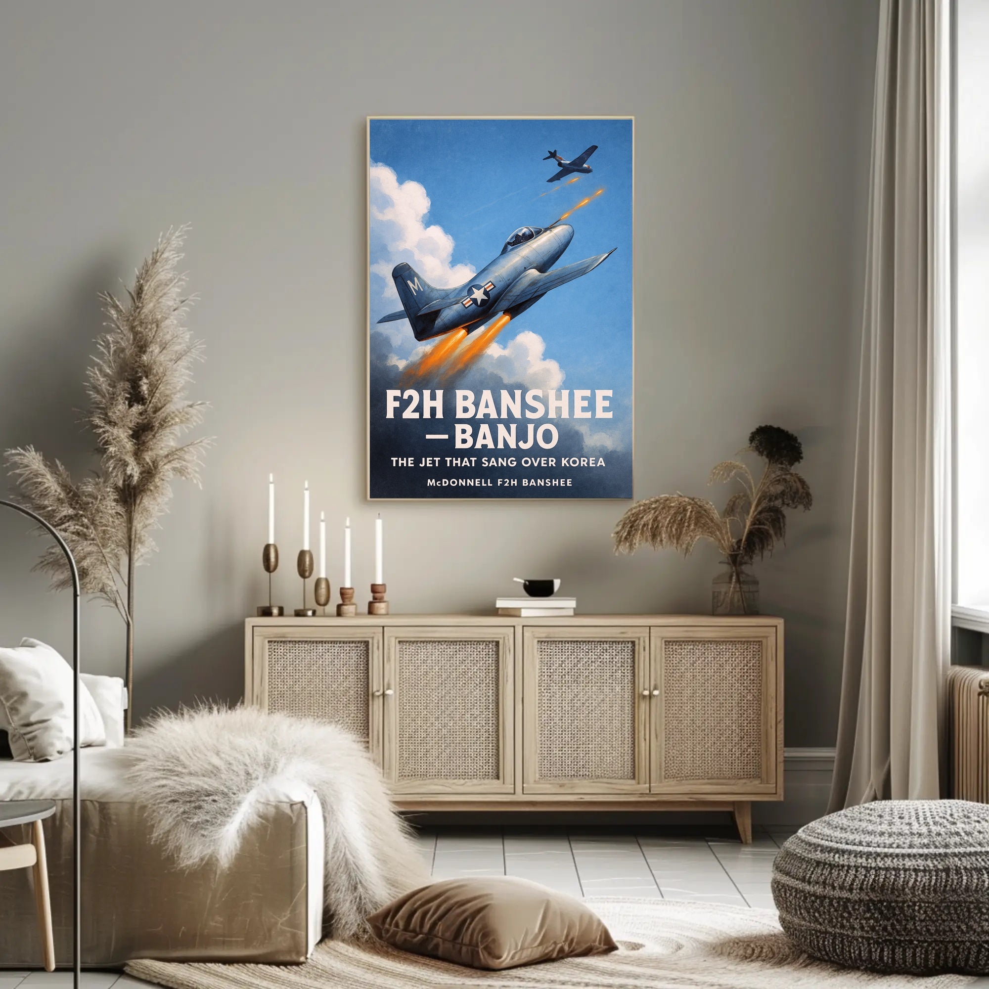 The Jet That Sang Over Korea Poster PosterGoat