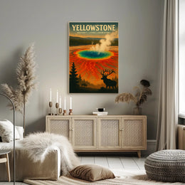 Yellowstone Natures Living Laboratory Poster PosterGoat