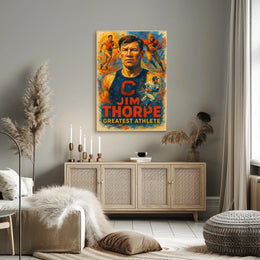 Jim Thorpe Legendary Athlete Poster