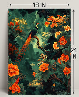 Tropical Paradise Bird Art Print - Animal Poster