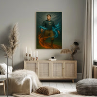 Elemental Athlete Art Jim Thorpe Poster