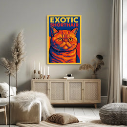Exotic Shorthair Cat Poster