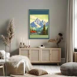 Majestic Mountain Retreat Poster