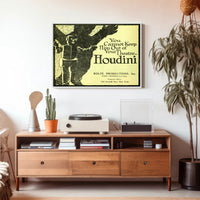 Houdini Robot Theater Vintage Advertisement - Cultural or Heritage Poster