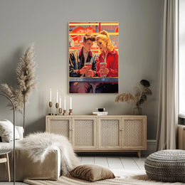 Retro Diner Encounter Poster