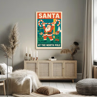 Santa Claus Strength Holiday Fantasy Mythology Poster